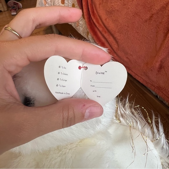 Divine TY Beanie Baby Angel Bear - Picture 5 of 7